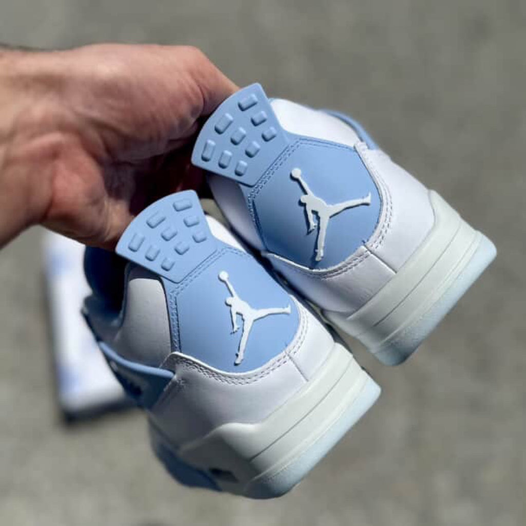 Air Jordan 4 Retro Aluminium / Forget Me Not lateral - SKU: HV0823-10