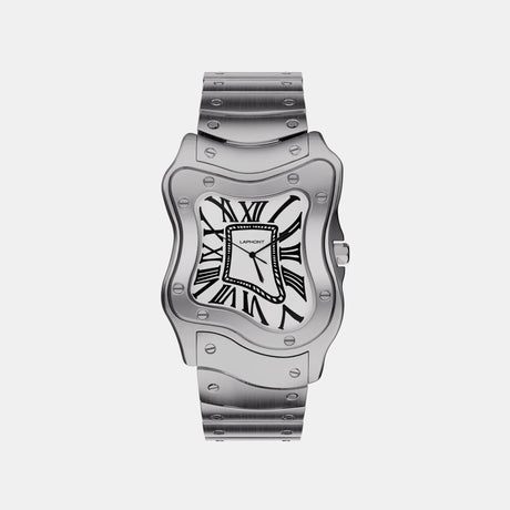 LAPHONT Laurent Big Silver White Dial relógio prateado