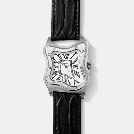 LAPHONT Laurent Large Silver White Dial relógio prateado