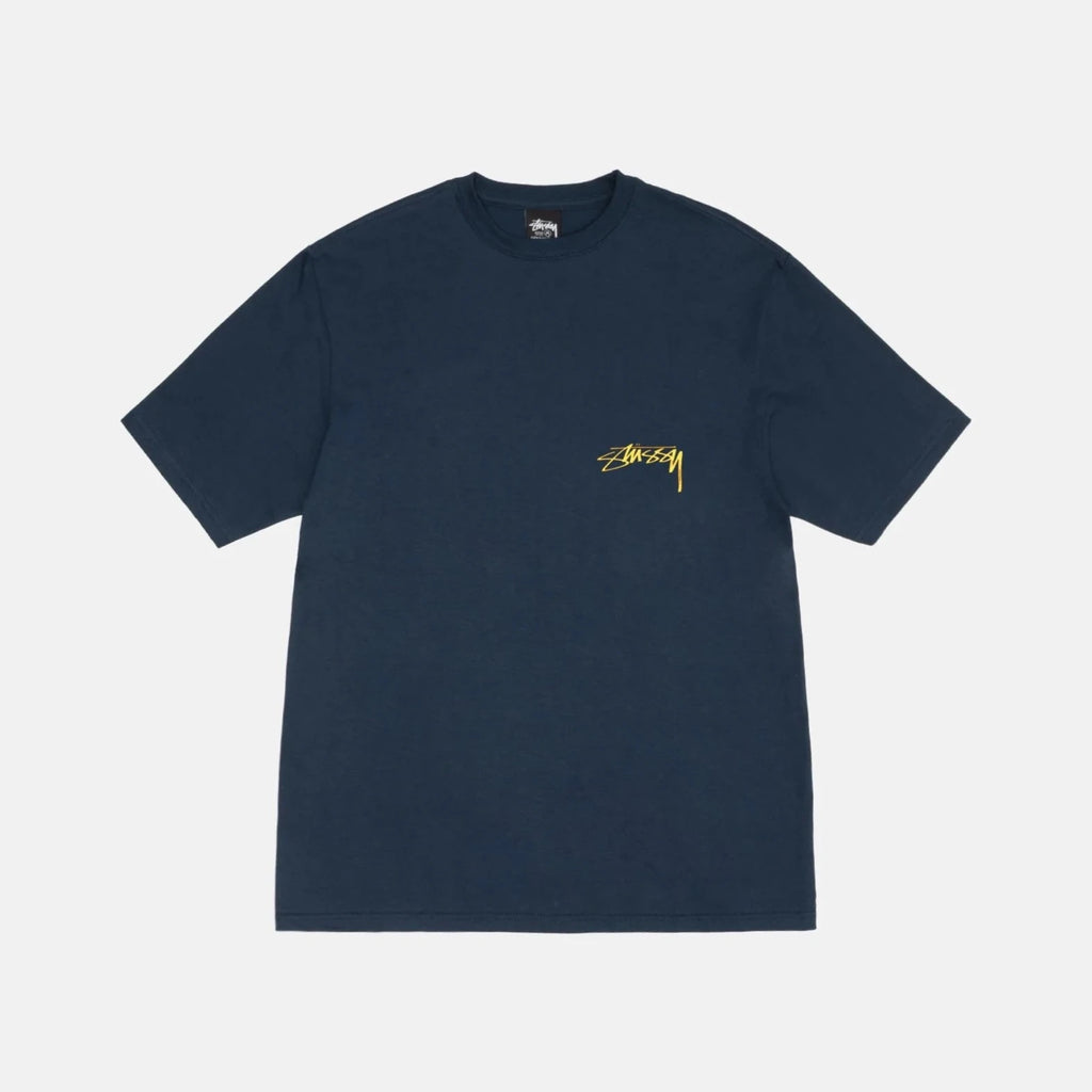 Stüssy Night Lights Navy Tee frontal