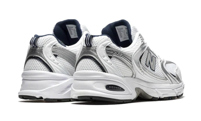 New Balance 530 White Silver Navy back