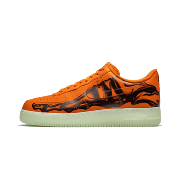 Nike Air Force 1 Low Orange Skeleton Halloween lateral