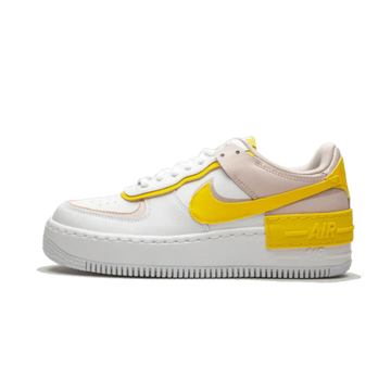 Nike Air Force 1 Low Shadow White Barely Rose Speed Yellow lateral