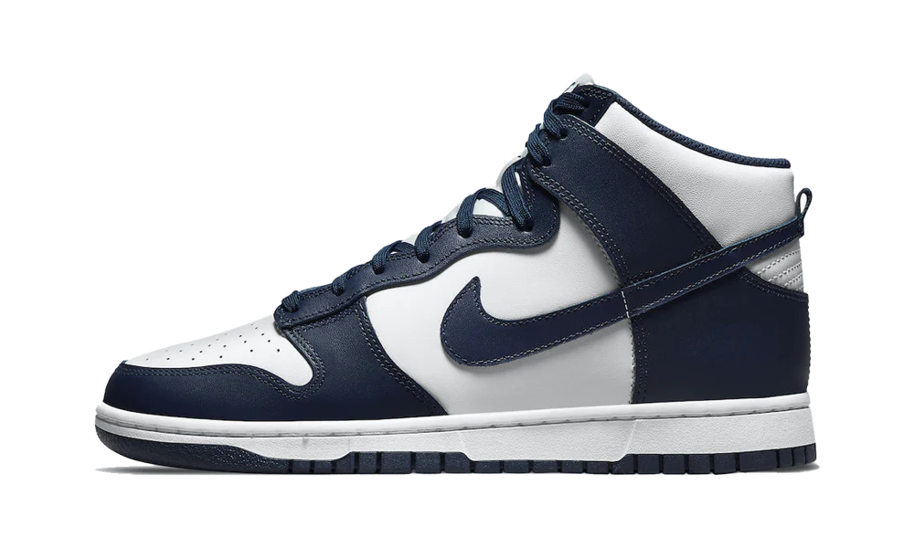 Nike Dunk High Championship Navy lateral