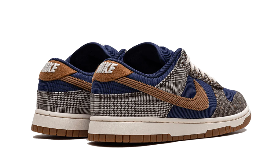 Nike Dunk Low Tweed Midnight Navy Corduroy back