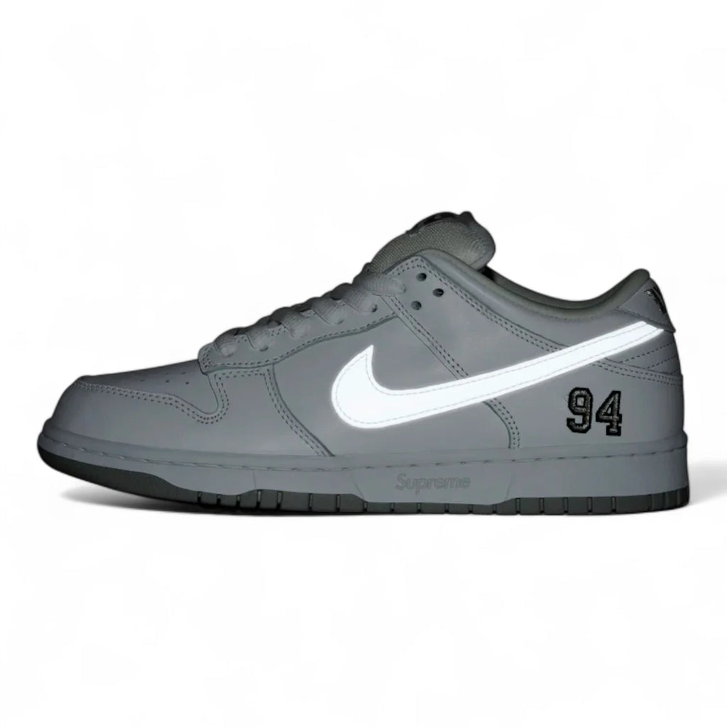 Nike SB Dunk Low Supreme 94 White Metallic Silver