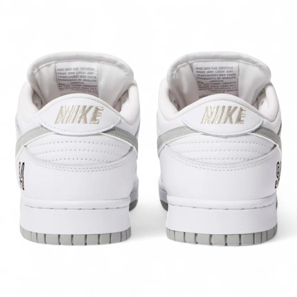 Nike SB Dunk Low Supreme 94 White Metallic Silver