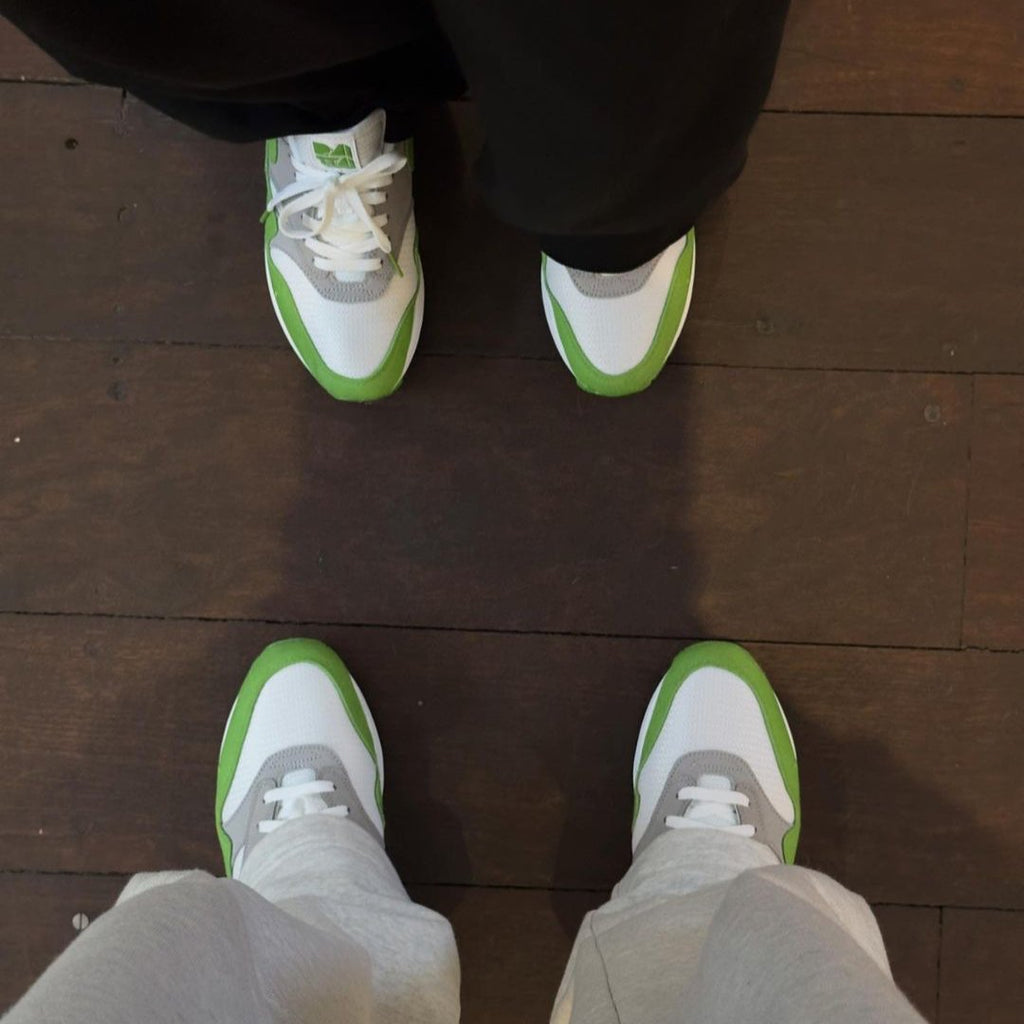 Nike Air Max 1 Patta 20th Anniversary Chlorophyll on feet 