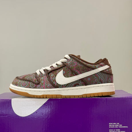 Nike SB Dunk Low Pro Paisley Brown (40) - Usado H7534-200 – sneaker autêntico da CollectKicks