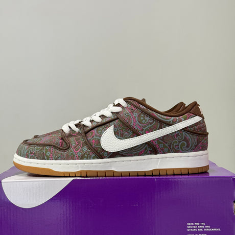Nike SB Dunk Low Pro Paisley Brown (43) - Usado H7534-200 – sneaker autêntico da CollectKicks