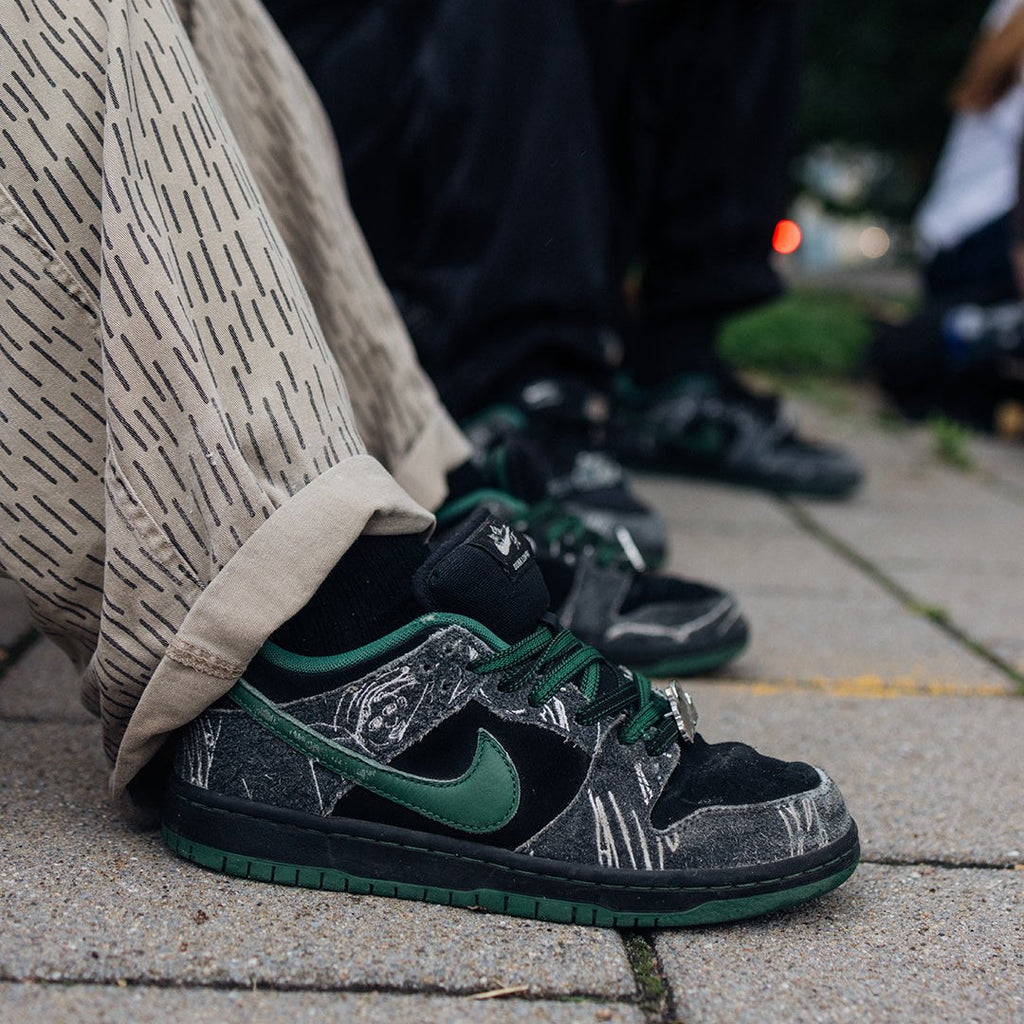 Nike SB Dunk Low There Skateboards on feet