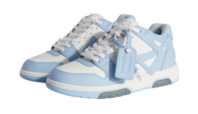 Off-White Out Of Office Calf Leather White Baby Blue frontal image