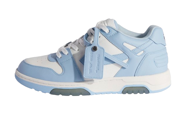 Off-White Out Of Office Calf Leather White Baby Blue lateral image