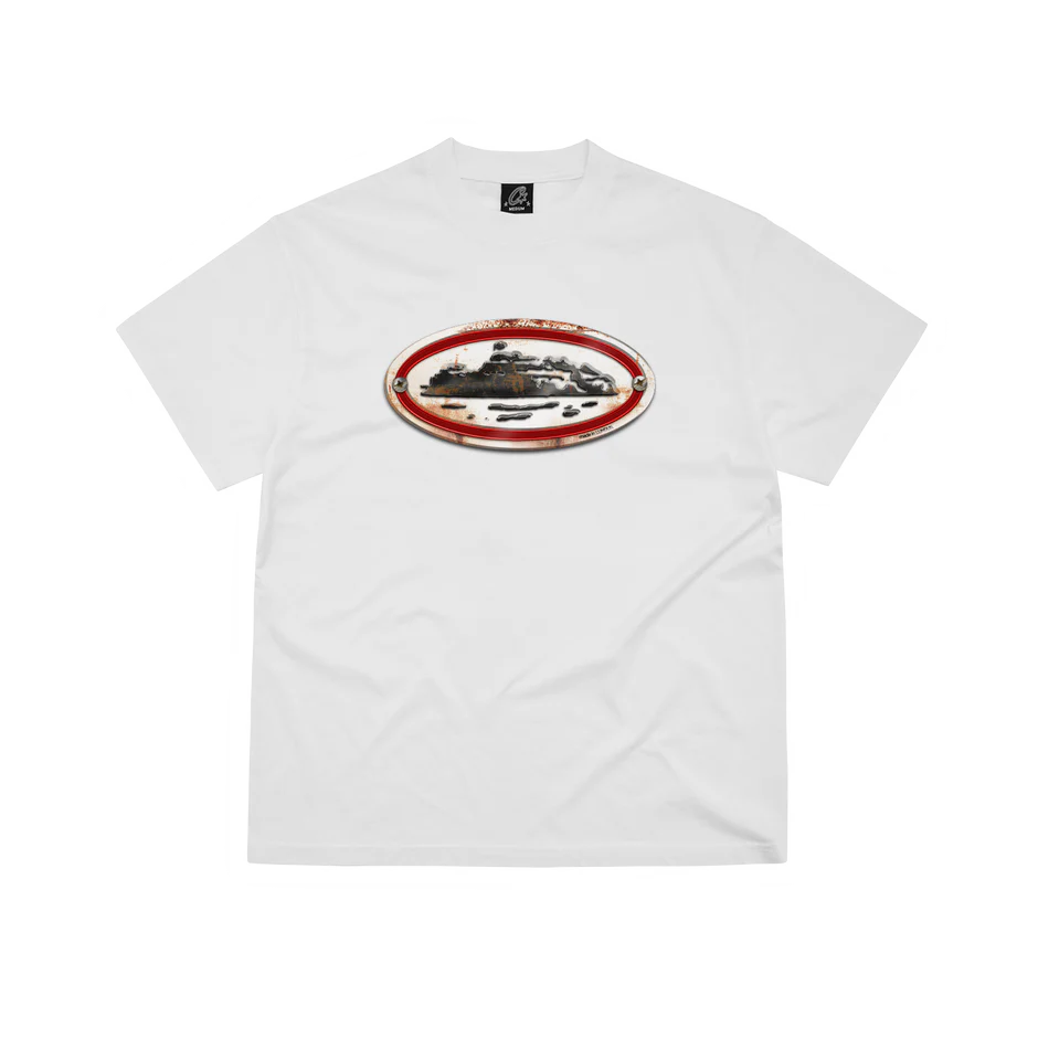 Corteiz Rusty Alcatraz Tee White frontal