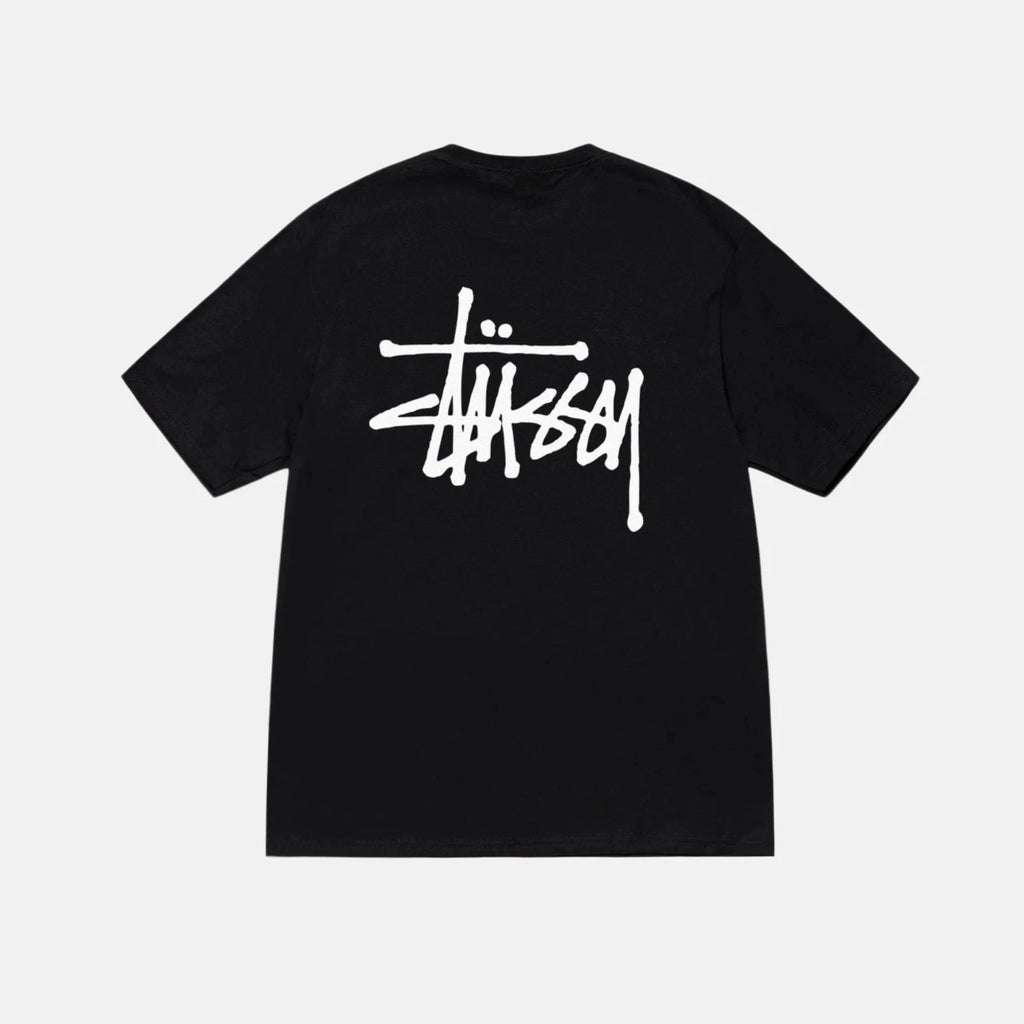 Stüssy Basic Tee Black back