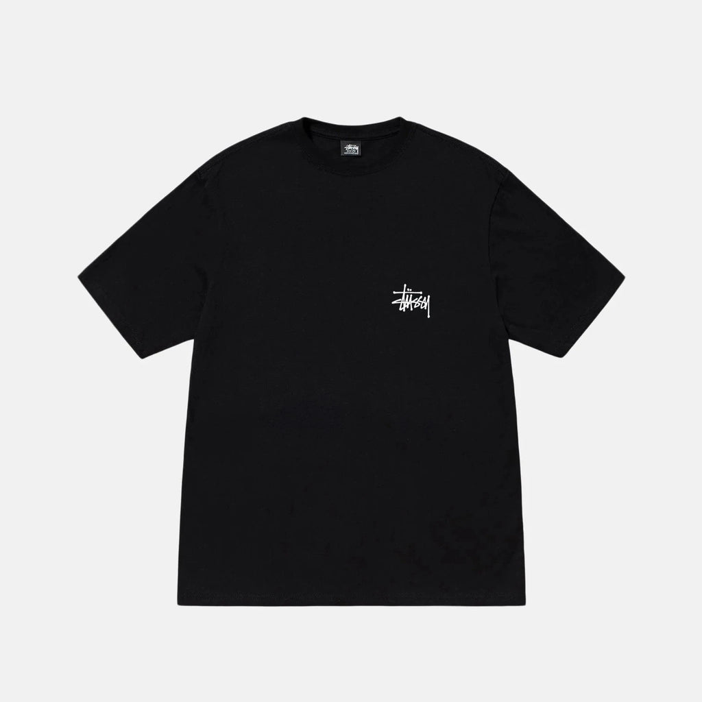 Stüssy Basic Tee Black frontal