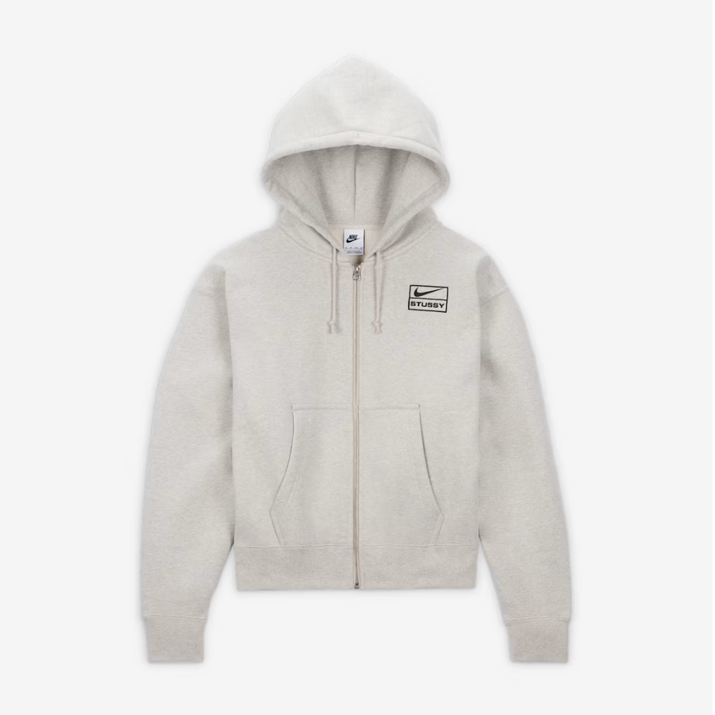 Stüssy x Nike Full-Zip Fleece Hoodie ´Grey Heather´