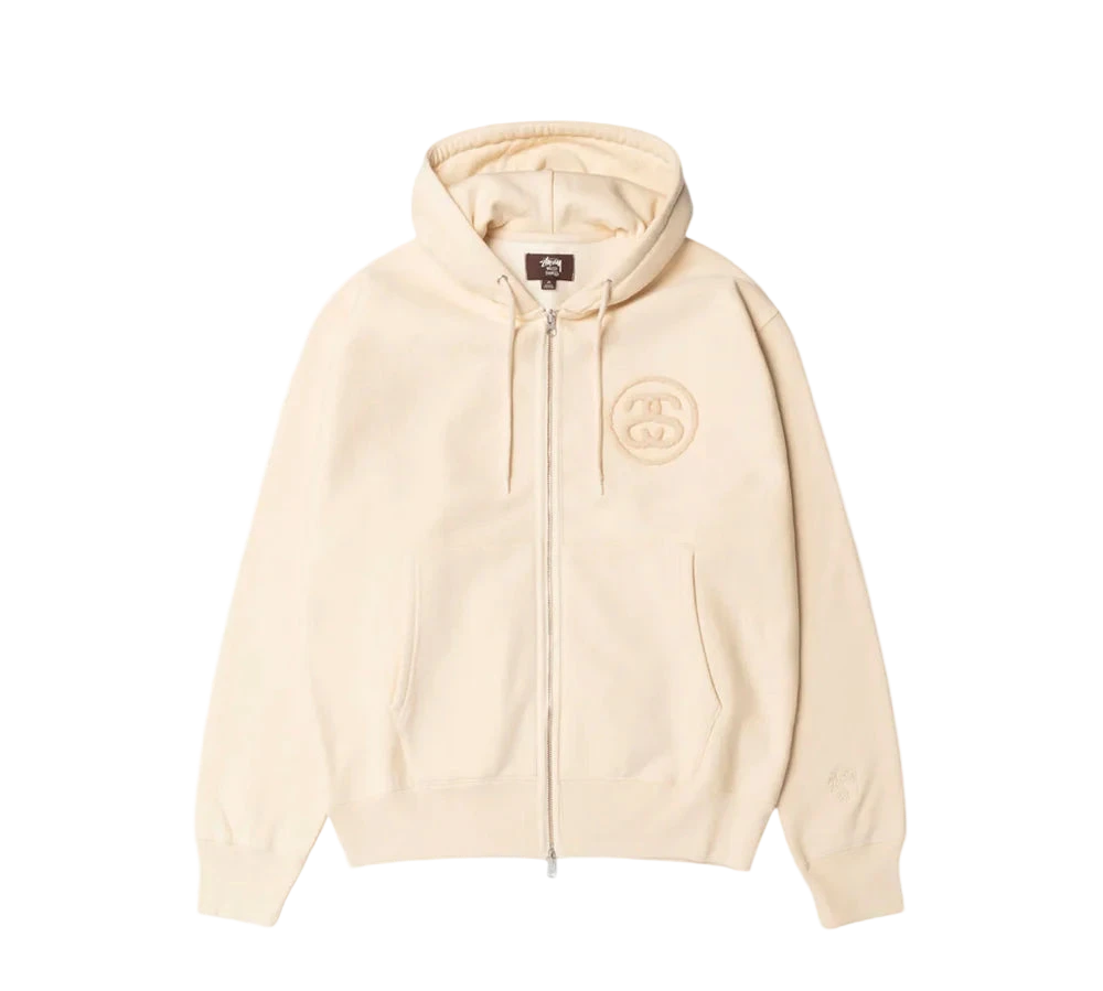 Stüssy x Wales Bonner Fleece Zip Hoodie ´Ivory´