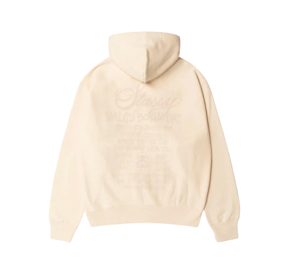 Stüssy x Wales Bonner Fleece Zip Hoodie ´Ivory´