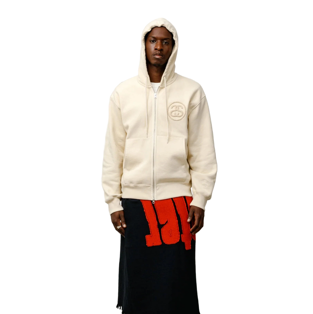 Stüssy x Wales Bonner Fleece Zip Hoodie ´Ivory´