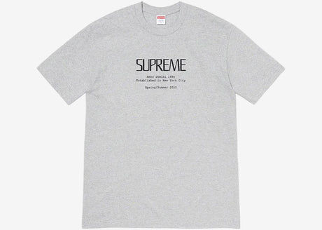 Supreme Anno Domini Tee Heather Grey