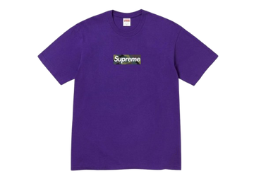 Supreme Box Logo Tee Purple FW23