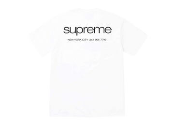 Supreme NYC Tee White FW23