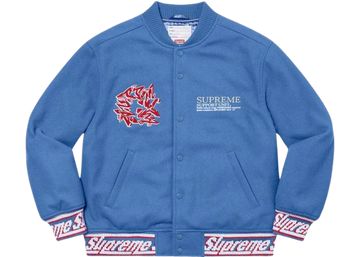 Supreme Support Unit Varsity Jacket
Light Blue