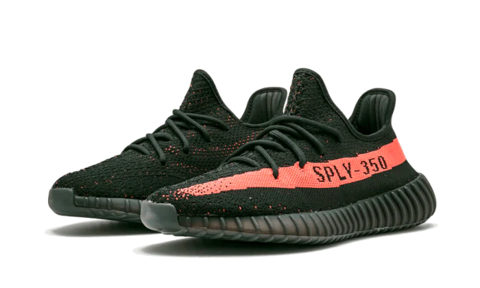 Yeezy Boost 350 V2 Core Black Red frontal image