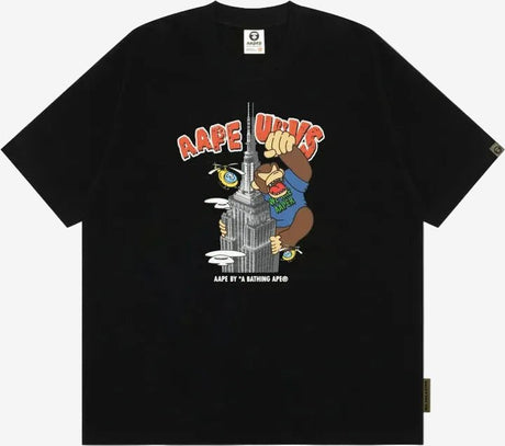AAPE BY *A BATHING APE® monkey - emblazoned graphic T-shirt  – sneaker autêntico da CollectKicks