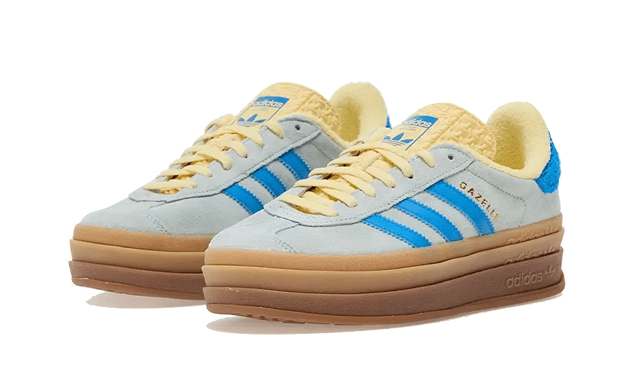 Adidas Gazelle Bold Almost Blue Yellow IE0430 – sneaker autêntico da CollectKicks