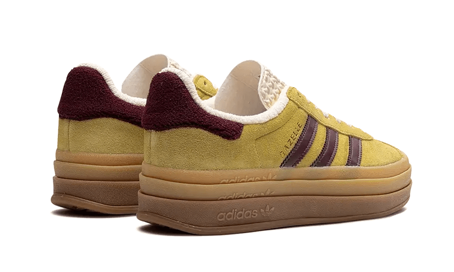 Adidas Gazelle Bold Almost Yellow Maroon IF5937 – sneaker autêntico da CollectKicks