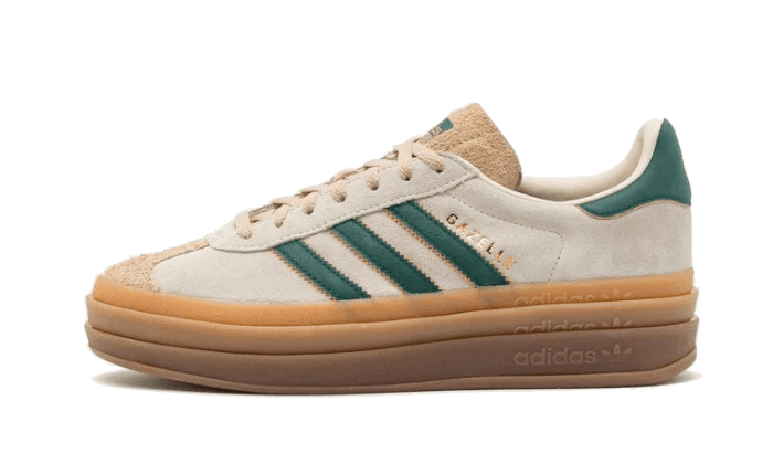 Adidas Gazelle Bold Magic Beige Collegiate Green  – sneaker autêntico da CollectKicks