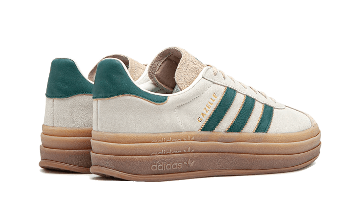 Adidas Gazelle Bold Magic Beige Collegiate Green  – sneaker autêntico da CollectKicks