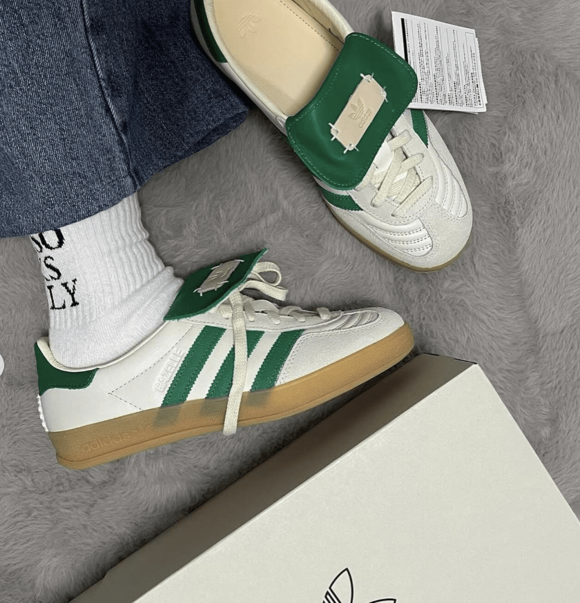 Adidas Gazelle Indoor Foot Industry Off White Green ID3518 – sneaker autêntico da CollectKicks