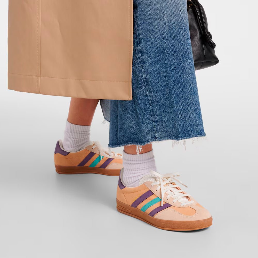 Adidas Gazelle Indoor Glow Orange Shadow Violet IG1636 – sneaker autêntico da CollectKicks