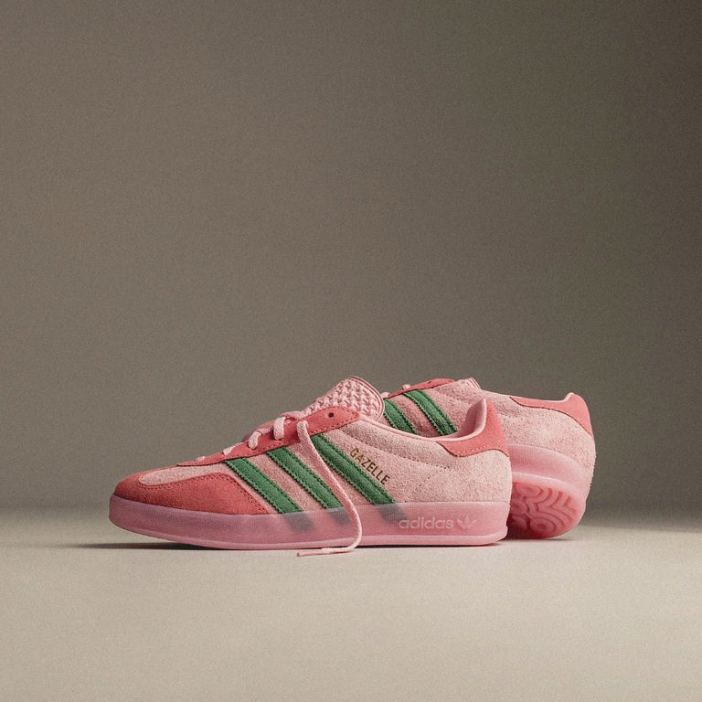 Adidas Gazelle Indoor Semi Pink Spark Preloved Scarlet IG6782 – sneaker autêntico da CollectKicks
