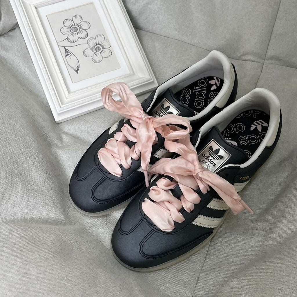 Adidas Samba OG Black Pink Ribbon Laces  – sneaker autêntico da CollectKicks