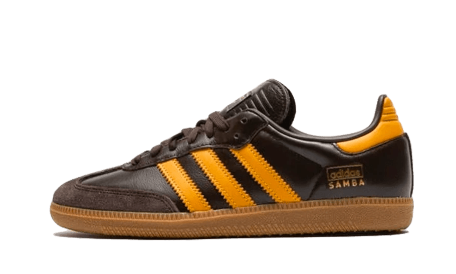Adidas Samba OG Dark Brown Preloved Yellow  – sneaker autêntico da CollectKicks