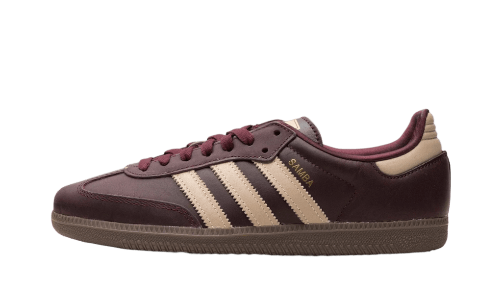 Adidas Samba OG Maroon Crystal Sand  – sneaker autêntico da CollectKicks
