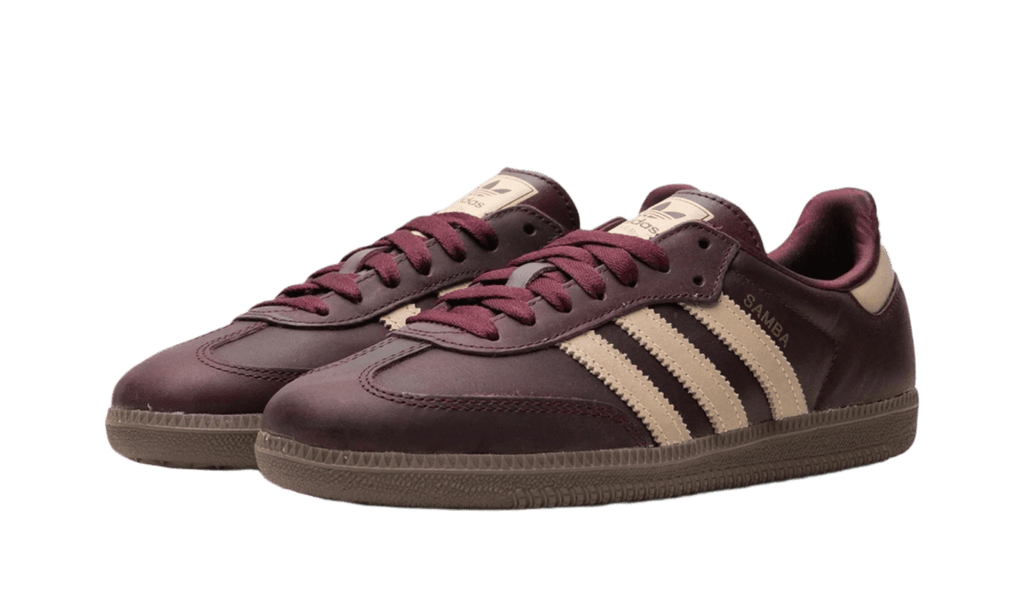 Adidas Samba OG Maroon Crystal Sand  – sneaker autêntico da CollectKicks