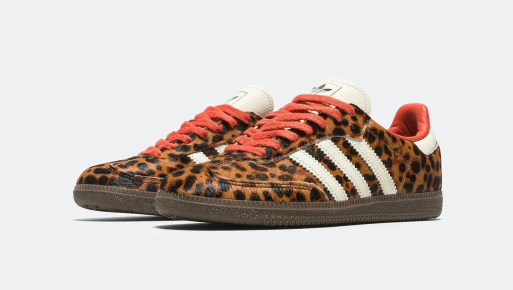 Adidas Samba OG Preloved Red Leopard  – sneaker autêntico da CollectKicks