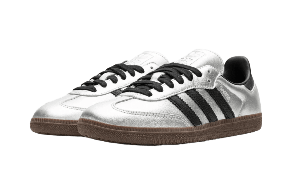 Adidas Samba OG Silver Metallic Black Gum  – sneaker autêntico da CollectKicks