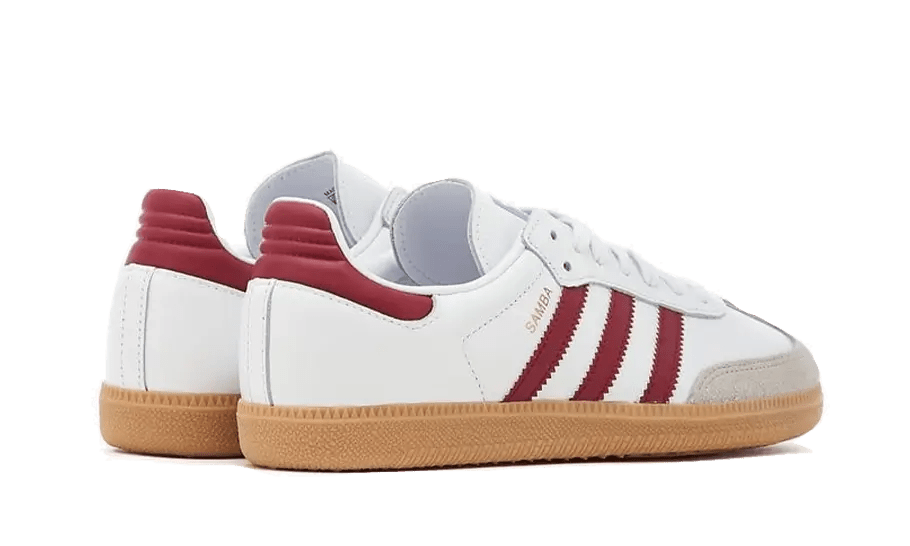 Adidas Samba OG White Burgundy Gum IF3813 – sneaker autêntico da CollectKicks