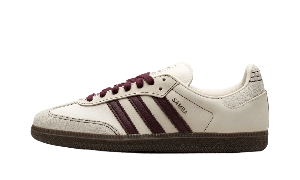Adidas Samba OG Wonder White Maroon  – sneaker autêntico da CollectKicks