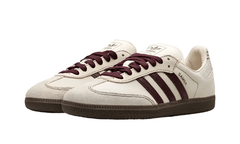 Adidas Samba OG Wonder White Maroon  – sneaker autêntico da CollectKicks
