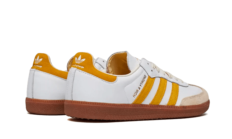 Adidas Samba Sporty & Rich White Bold Gold  – sneaker autêntico da CollectKicks
