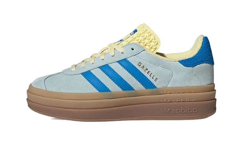 Adidas Gazelle Bold Almost Blue Yellow - SKU: IE0430 - lateral