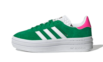 Adidas Gazelle Bold Green Lucid Pink lateral