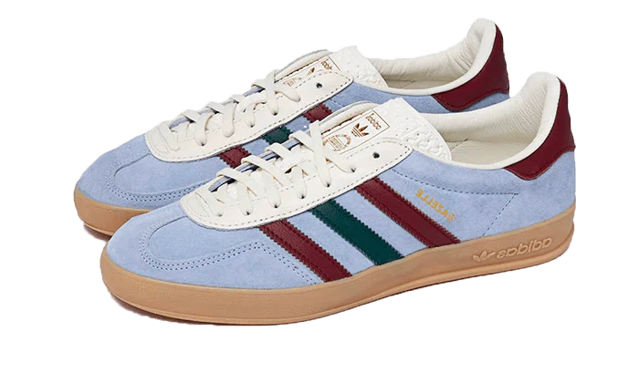 Adidas Gazelle Indoor Blue Dawn Collegiate Burgundy frontal